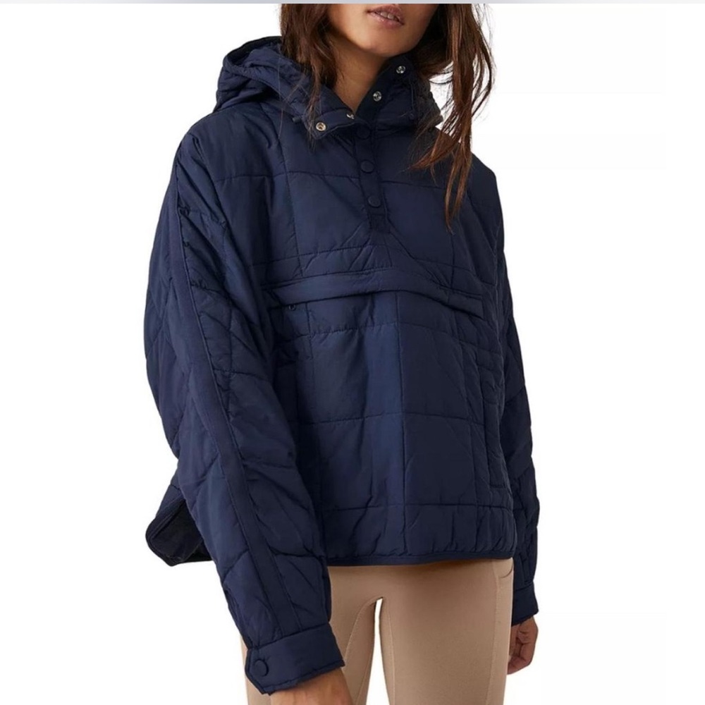 NWOT Free People Movement Pippa Navy Women's Hooded Jacket size XS